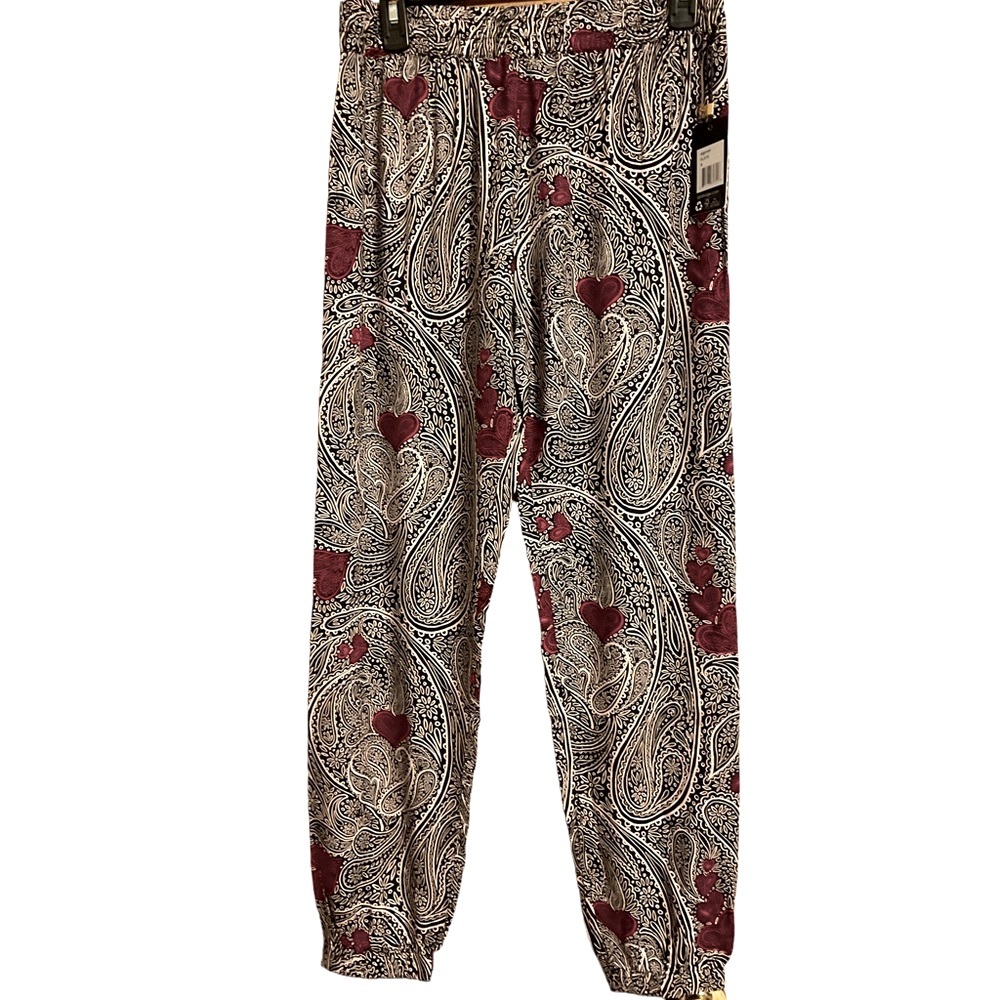 P.J. Salvage Loungewear Paisleys Party Pants New with Tags - Picture 2 of 4
